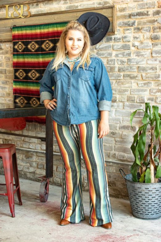 Charcoal Serape Flares